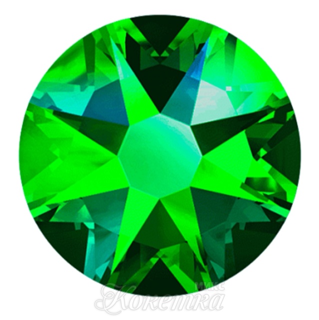 Стразы стекло 100 шт, №5 зелен (Emerald)